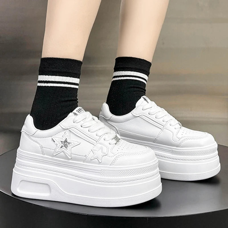 Star-Designed Platform Sneakers