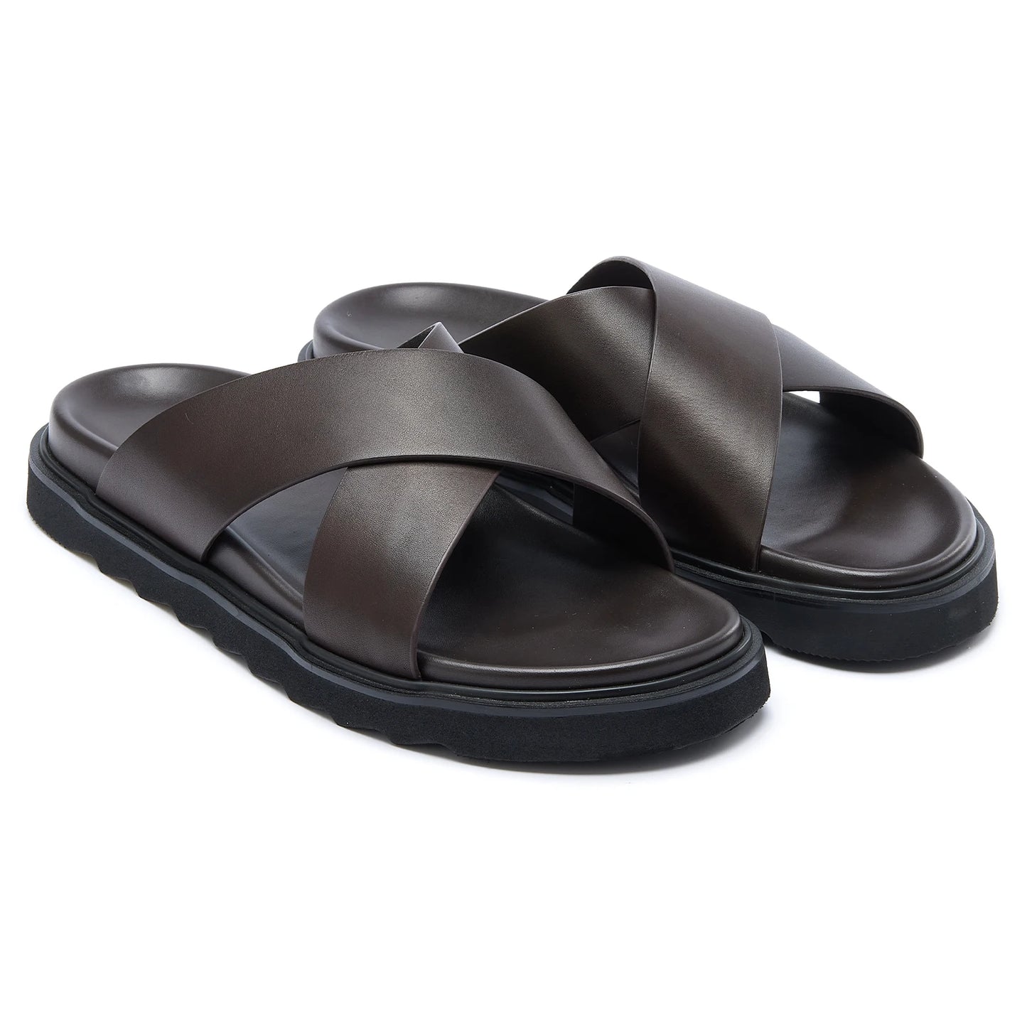 Elegant Men's Leather Comfort Sandals