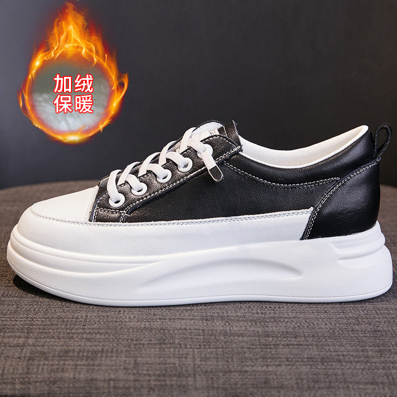 Breathable Genuine Leather Sneakers