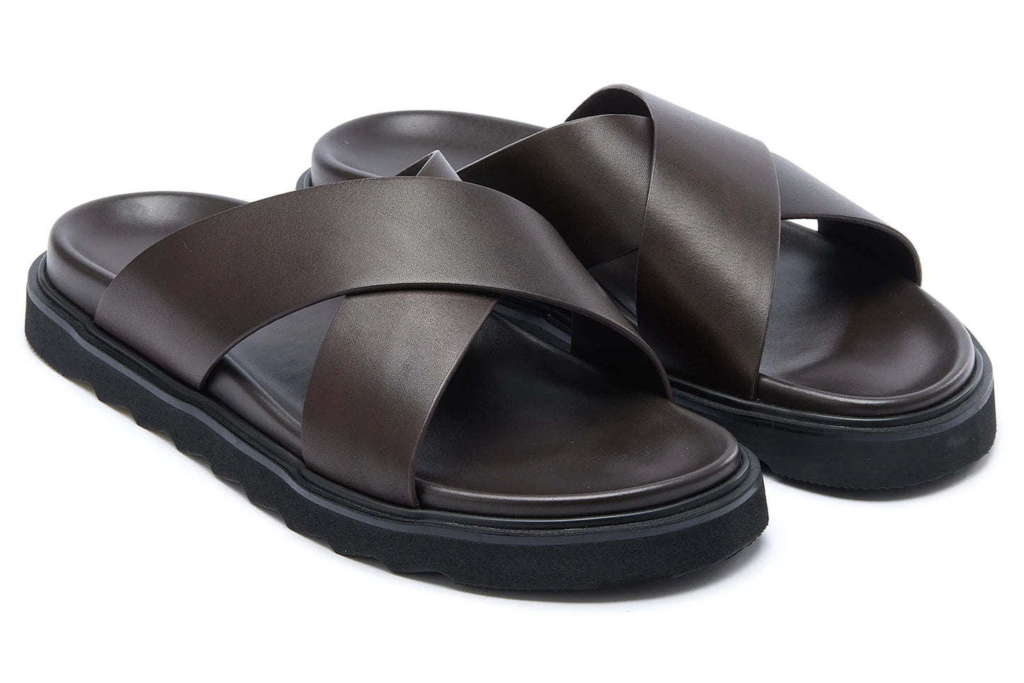 Elegant Men's Leather Comfort Sandals