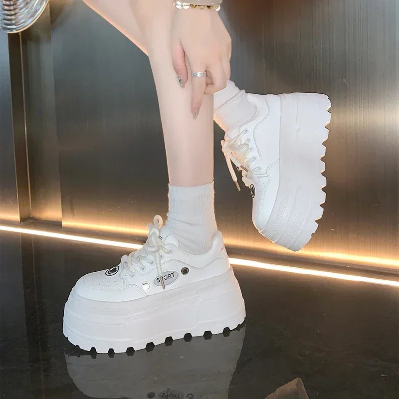 Trendy Breathable Platform Sneakers