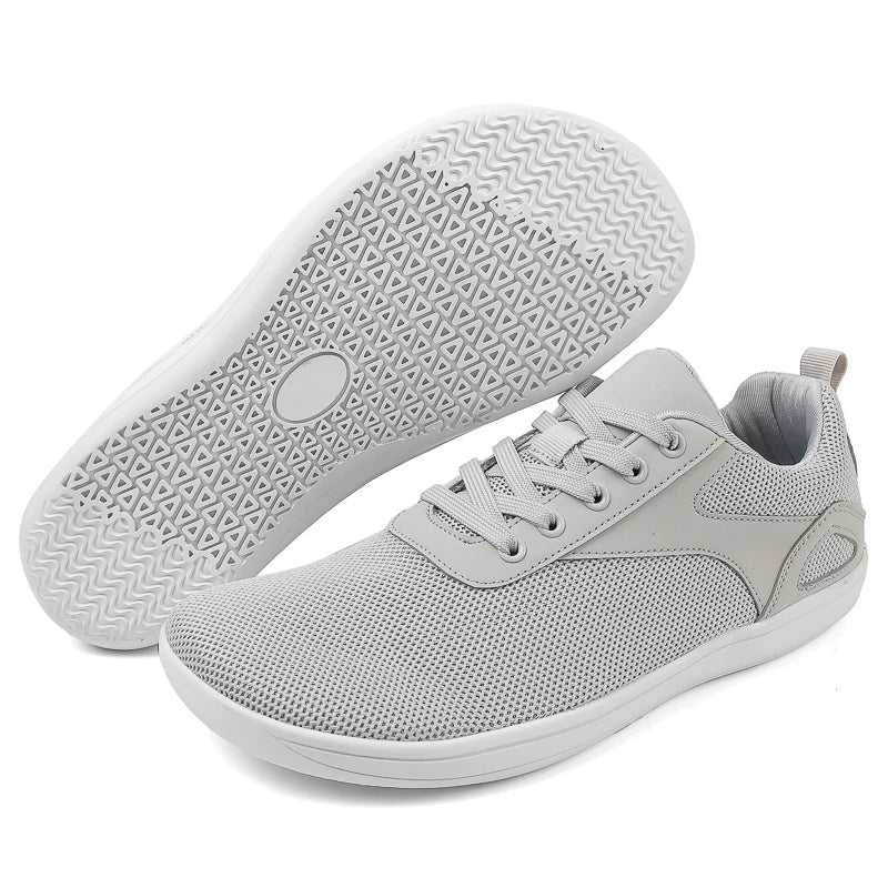 Trendy flat sneakers with soft soles