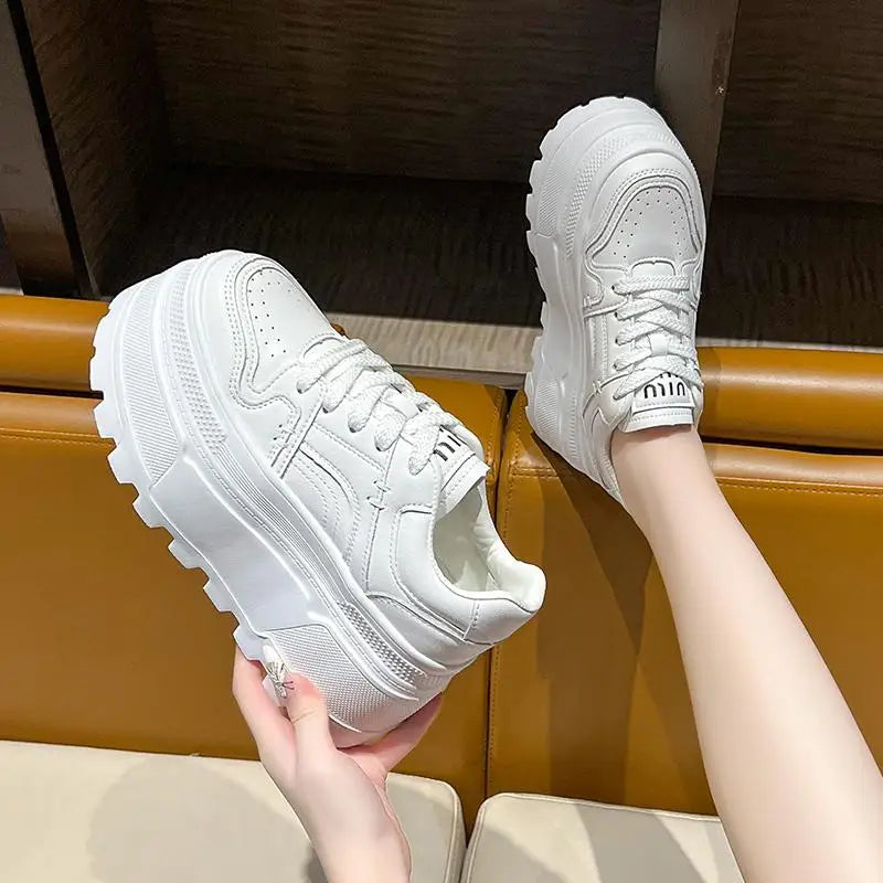 Platform Lace-Up Sneakers