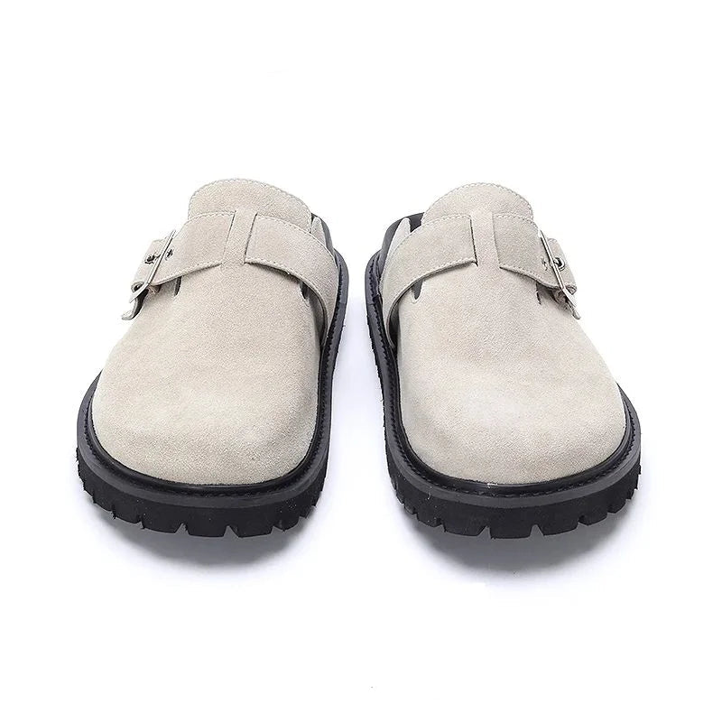 Men's Suede Japanese Lazy Slippers